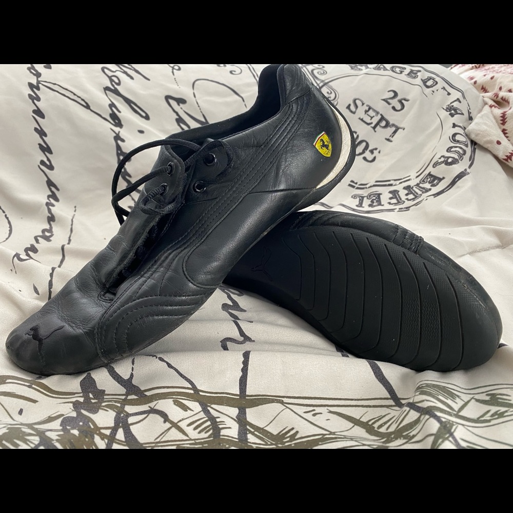 Puma Black Ferrari Driving Shoes Size 12M